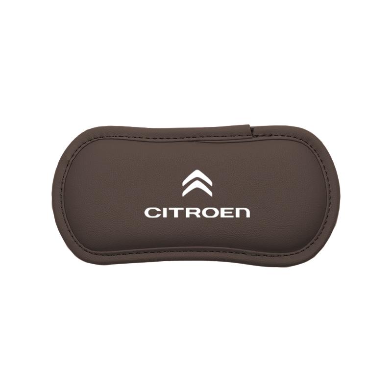 1PCS Car Interior Leg Knee Rest Pads Leather Cushion Accessories For Citroen C5X e-C4 X e-C3 C4 C3 C5 Berlingo C-Elysee C1 C6 C2