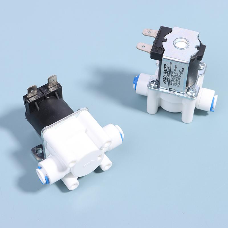 1Pc Inlet Solenoid Valve 12V/24V Pure Water Machine, Water Purifier, Reverse Osmosis 2-Point Quick Connect Valve Switch