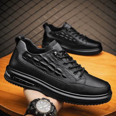 Herren Leder Freizeitschuhe Luxus Designer Rutschfeste Laufschuhe High End Atmungsaktive Outdoor Slipper Business Fahrsneaker