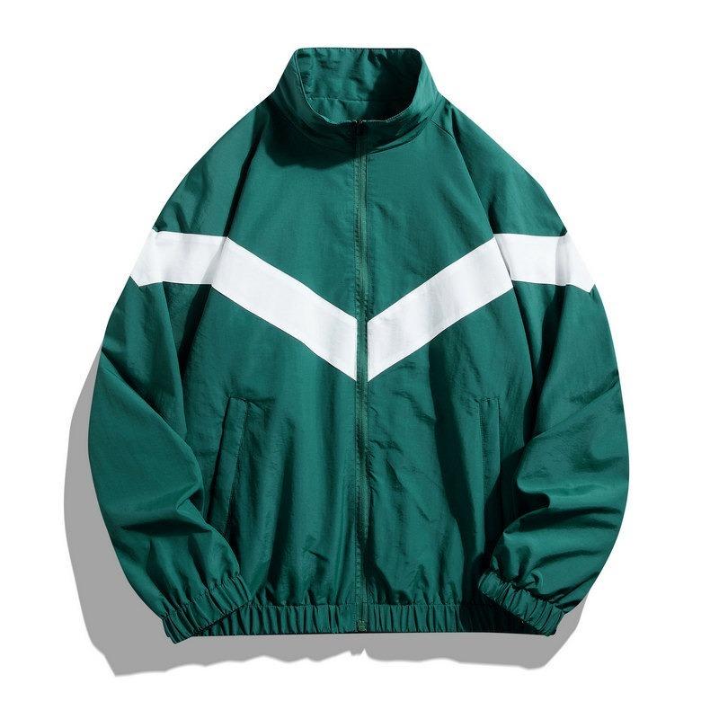 

Spring Jacket Men s Sports Top Men s Casual Stand-up Collar Jacket Lightweight Breathable Men s Clothing S зелений
