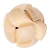 Wooden Brain Teaser Puzzles Football Shape Preventing Alzheimer Unlock Interlock Puzzle Toys for Adults