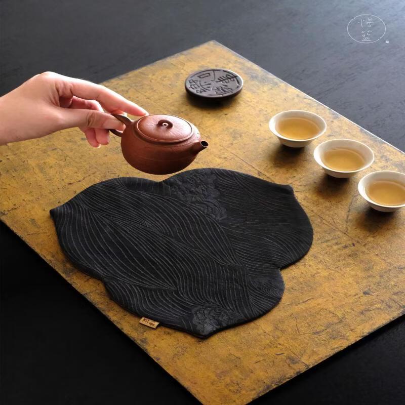 Handun Xiangyunsha Brocade Tea Mat - Thousand Waves