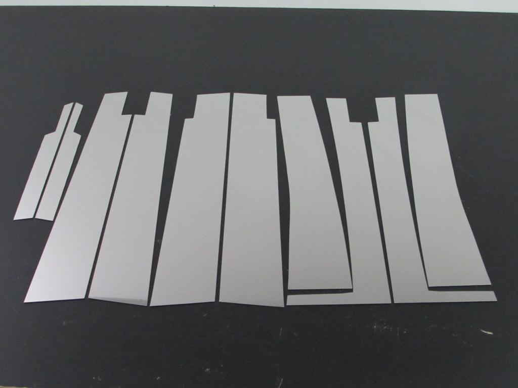 BRIGHTZ Finish Stainless Steel Pillar Panels for Presage U31 with Visor Fits NU 31 Ultra-Mirror (10-Piece Set) (PIL-SIL-324) - PU31, TU31, PNU31,