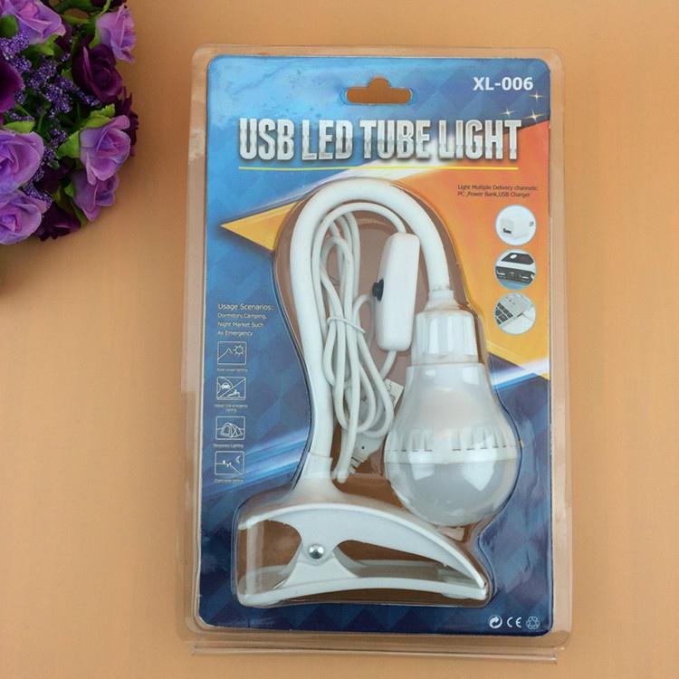 1 STK Kreatives USB-Klammerlicht LED Kleines Schreibtischlicht Lernen Augenschutz Buchlicht USB-Licht