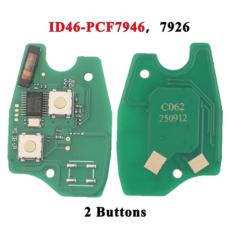 10pcs Remote Car Key Circuit Board For Renault Duster Modus Clio Twingo DACIA Logan Sandero 433Mhz ID46/4A pcf7952E PCF7947/7946