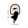 Clock, Black Arabic Numerals, Silent Hanging Decorative Clock for Classroom