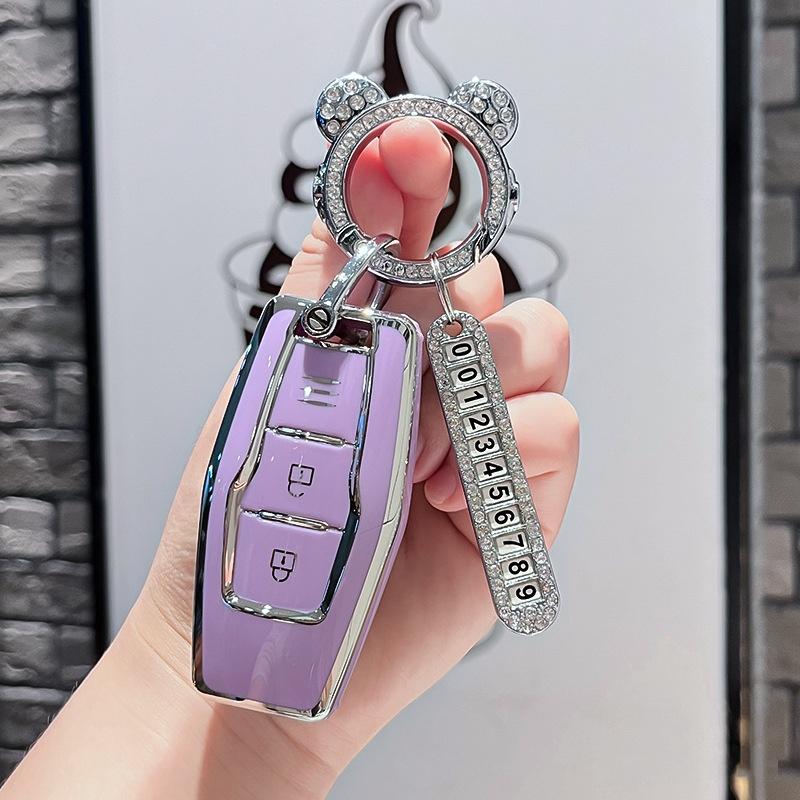 Tpu Car Remote Key Case Cover Protect Shell Fob For Mitsubishi Outlander Control Accessories