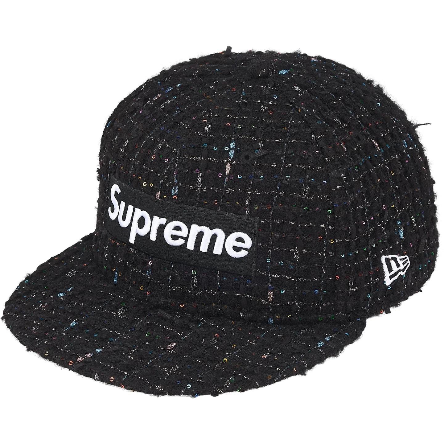 Supreme Boucle Box Logo New Era Black 7 3/4