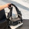 Fashion Spice Girl Style Underarm Bag New Large Capacity Sweet Cool Locomotive Bag Commuter Shoulder Crossbody Bag