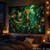 Forest Nature Anime Girl Kawaii Tapestry Dreamy Landscape Aesthetic Wall Hanging Teen Dorm Bedroom Otaku Room Home Decor