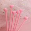10pcs Cute Kawaii Stationery Black Ink Ballpoint Pen Three-dimensional Writing Pen  School Supplies