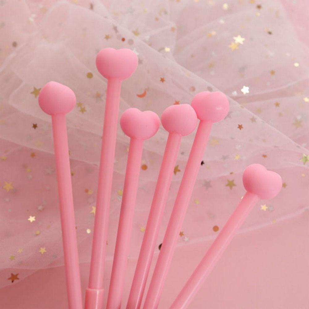 10pcs Cute Kawaii Stationery Black Ink Ballpoint Pen Three-dimensional Writing Pen  School Supplies