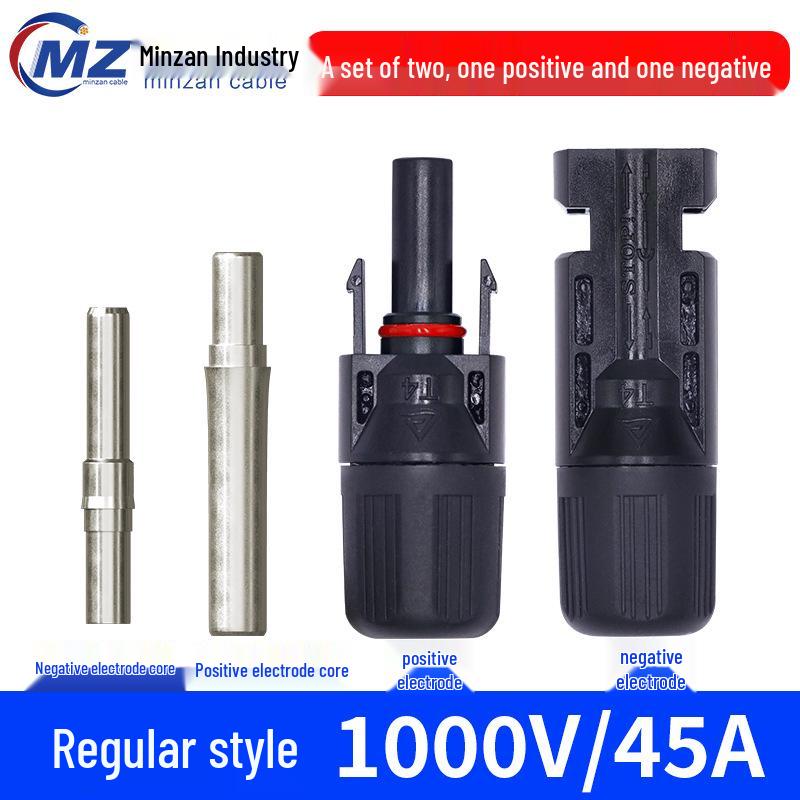 MC4 Solar Panel Connector Kit for Male and Female Plugs – Photovoltaic Cable Voltage Resistance