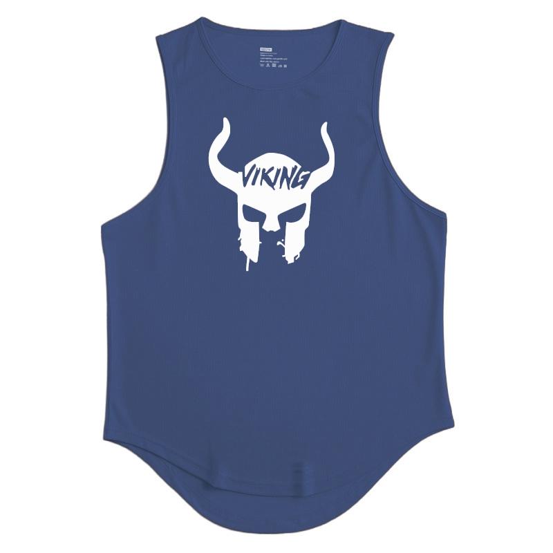 Merke Gym Stringer Tank Top Herre Kroppsbygging Klær Dacron Ermeløs skjorte Mann Fitness Vest Singlet Sportwear Workout Tanktop
