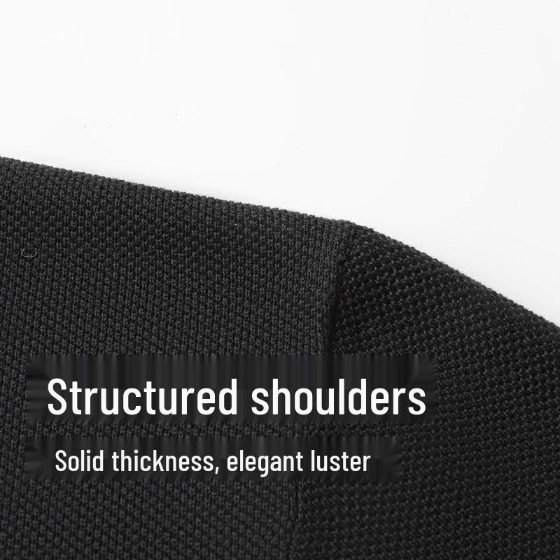 SHANSHAN Men's 100% Lyocell Textured Knit Polo Shirt