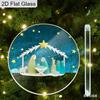 2D Flat Acrylic "Nativity Scene" Decor Sign, Holiday Decoration, Suitable for Wall Decoration, Porch, Room, Villa, Accents Home, Hallway, or Workplace