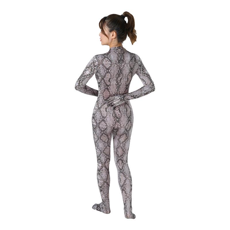 Hongbo Green Python Bodysuit: Animal Cosplay Series - Halloween Role-Playing Costume