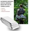 Emergency Blanket Outdoor Survive First Aid Military Rescue Kit Windproof Waterproof Foil Thermal Blanket for Camping