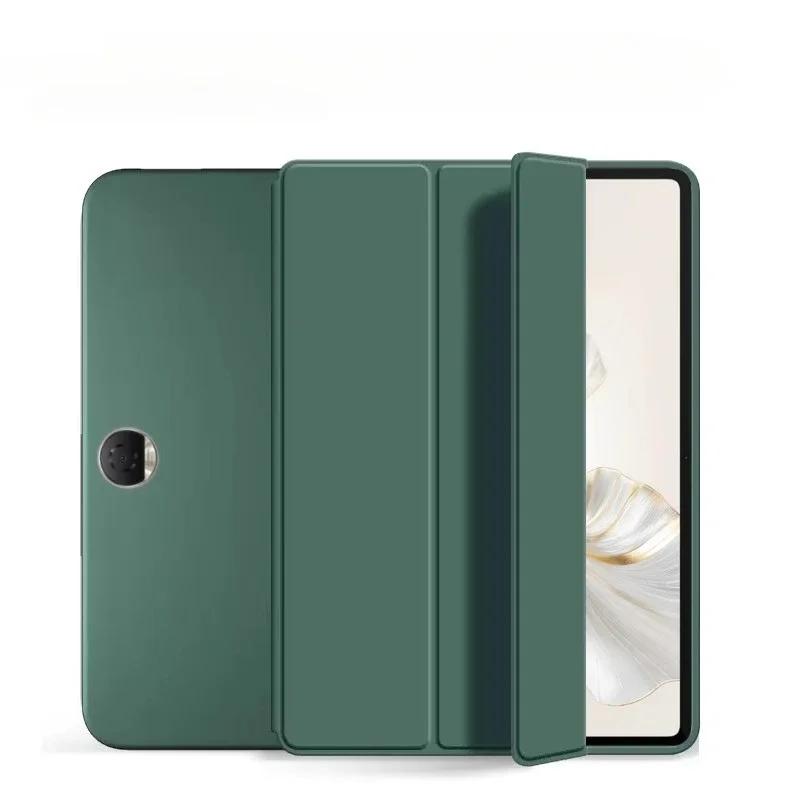 For Huawei Honor Pad 9 Case 2024 HEY2-W09 HEY2-W19 12.1 Inch Magnetic Trifold PU Leaher Soft Back Stand Tablet Cover Funda Coque