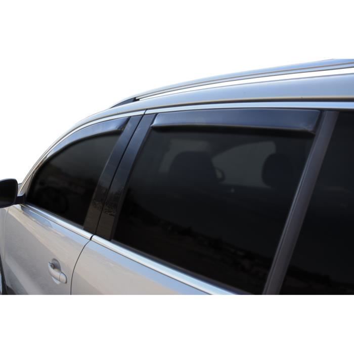 Déflecteurs D'air - SCOUTT - Volkswagen Tiguan 1 - Fumé - Acrylique Renforcé - Installation Facile