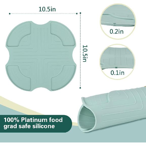 Air Fryer Trivets Silicone for Ninja Crispi, Heat-Resistant Hot Pads Potholders for Ninja Crispi Airfryer Accessories, Dishwasher-Safe Kitchen Holder