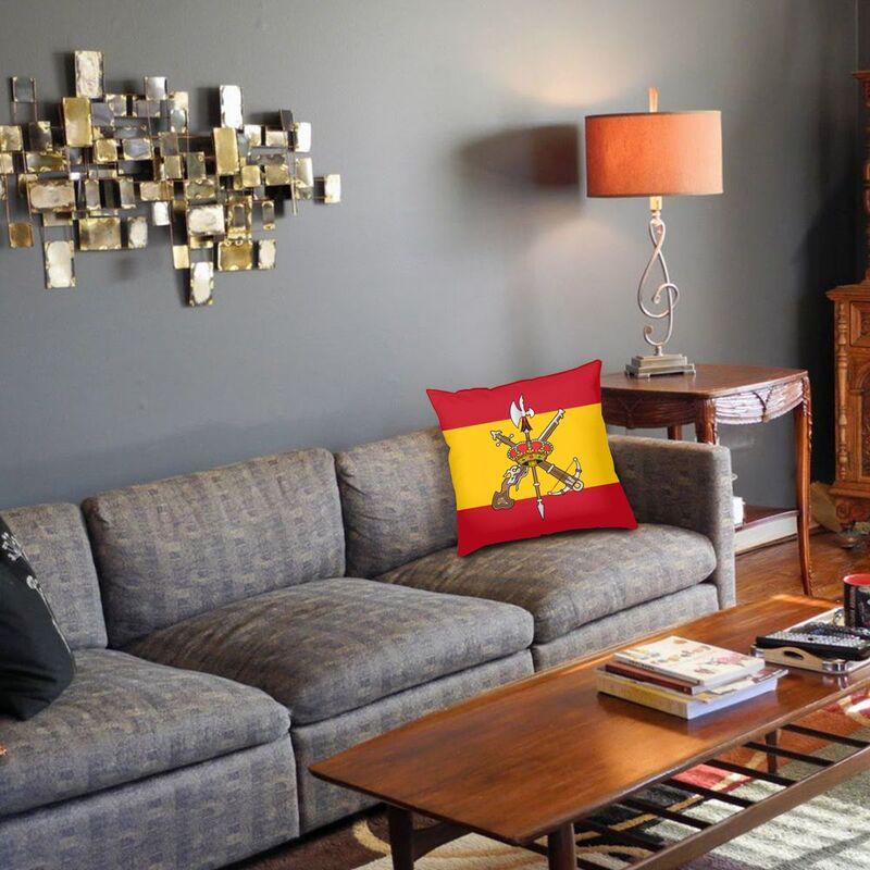 Spanish Legion Espanola Flag Cushion Cover 45x45 Cm Zipper Spain Coat Of Arms Soft Luxury Throw Pillow Case for Sofa Pillowcase