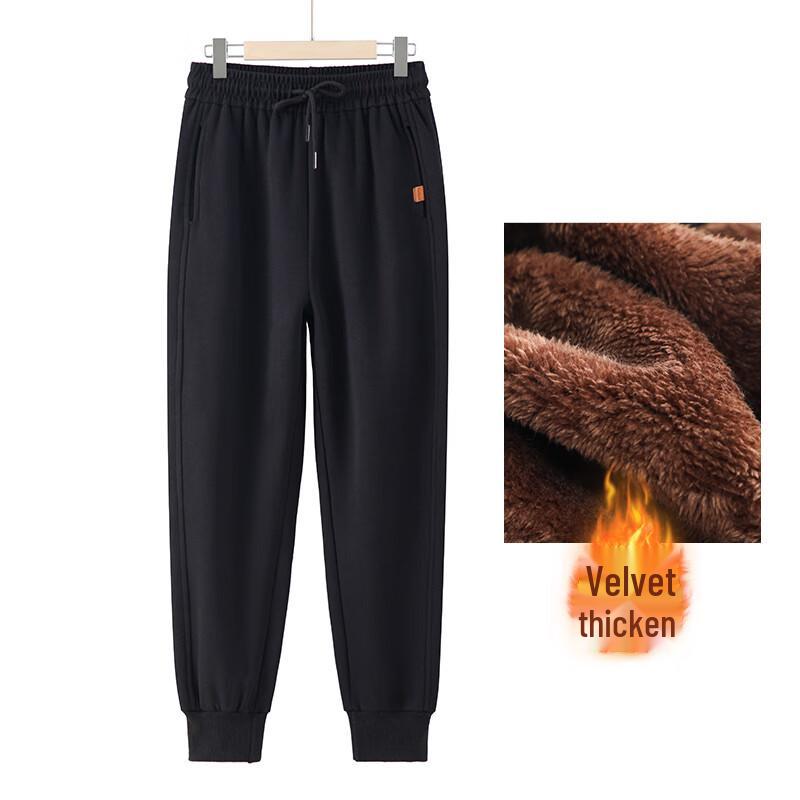 

YUZHAOLIN Women s Fleece Lined Drawstring Casual Pants 4XL