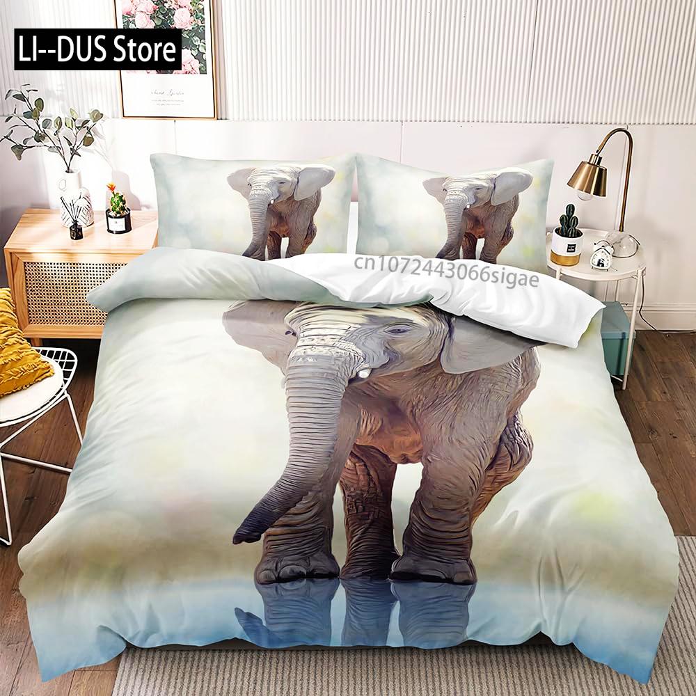 

Wild Lion Tiger Pattern Duvet Cover Set Queen Size Comforter Covers and Pilliw Shams Bedding Set Bedroom Decor Gift Home Textile EU Single(135*200cm)3pcs