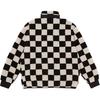 Vans Plaid Print Stand Collar Zip Long Sleeve Jacket Unisex Jackets Black VN000KCWE1N1