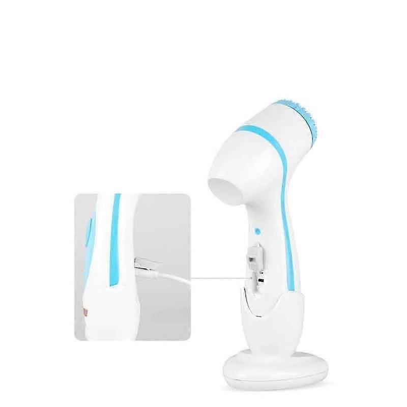 3 In 1 Electric Facial Cleansing Brush Silicone Rotating Face Brush Deep Cleaning Skin Peeling Massager Cleanser Exfoliation