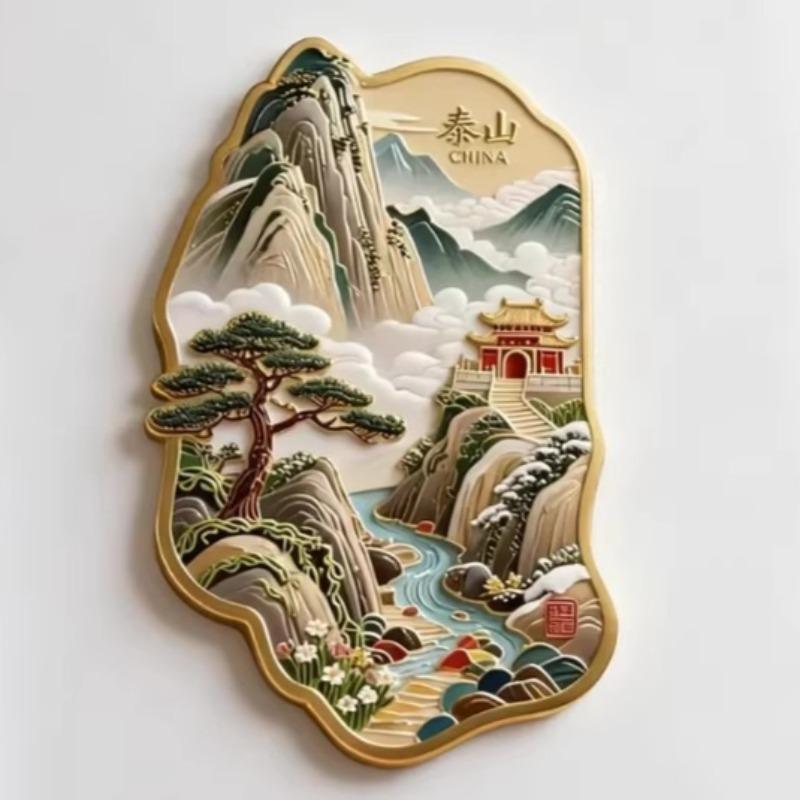 China Fridge Magnets Shanghai Souvenirs Tianjin Songshan Hongkong Chengdu Laojunshan Sanya Fridge Stickers Birthday Gifts