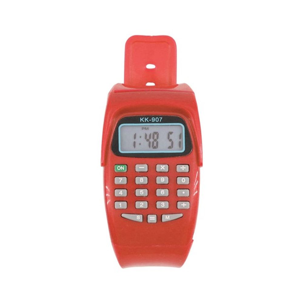 

Детские часы для детей Электронные часы-калькулятор Наручные часы Дата Электронные часы Часы-калькулятор красный