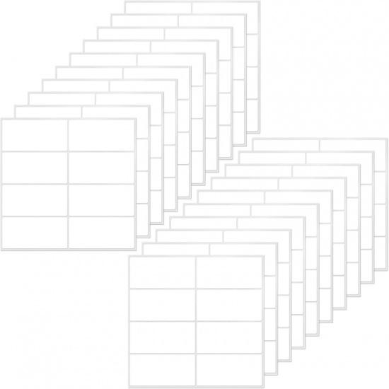 10 Colors Rectangle Labels 1.57" × 0.75" Self-Adhesive Colored Rectangular Color Coding Stickers Waterproof Name Tag for Office Inventory 160 Pieces