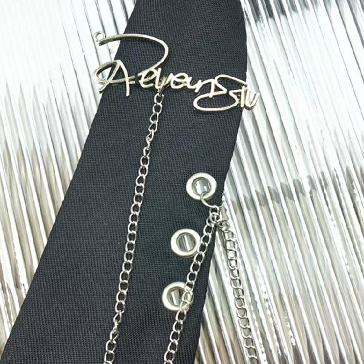 Tassels Chain Tie Knotfree Tie Adjustable Neck Tie Halloween Dressingup Neckwear