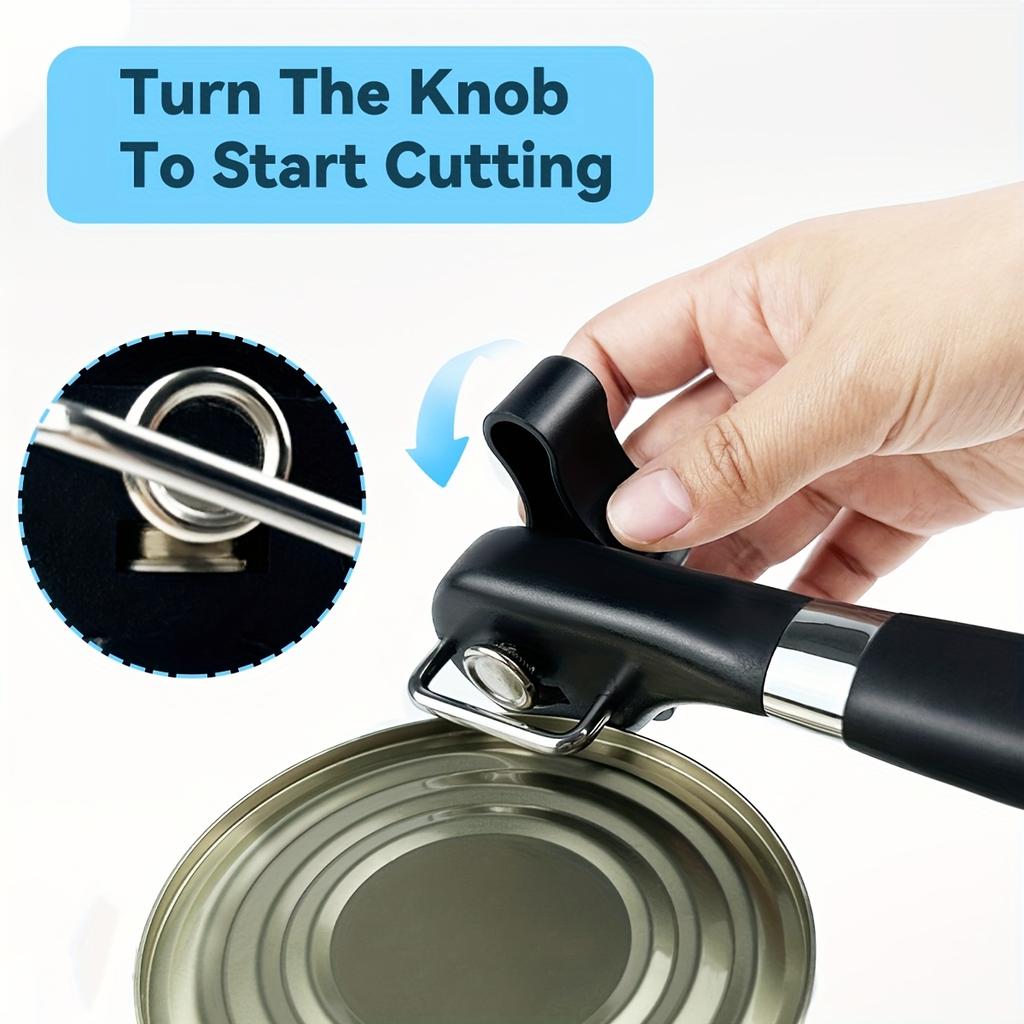 One-piece Quick and Convenient Stainless Steel Can Opener — A Multifunctional Kitchen Tool.