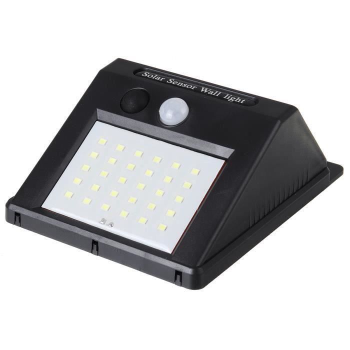 Applique murale - Great - 30 LED - Solaire - Étanche - Détecteur de mouvement
