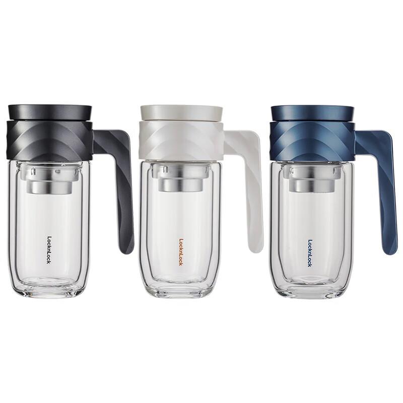 LocknLock Double-Layer Heat-Resistant Glass Cup