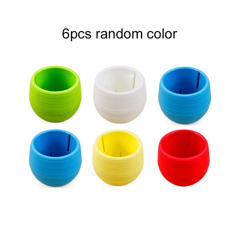 

6/12pcs Circular Flower Pot Plastic Color Breathable Gardening Plant Household Balcony Desktop Greenery Succulent Flowerpot TMZ