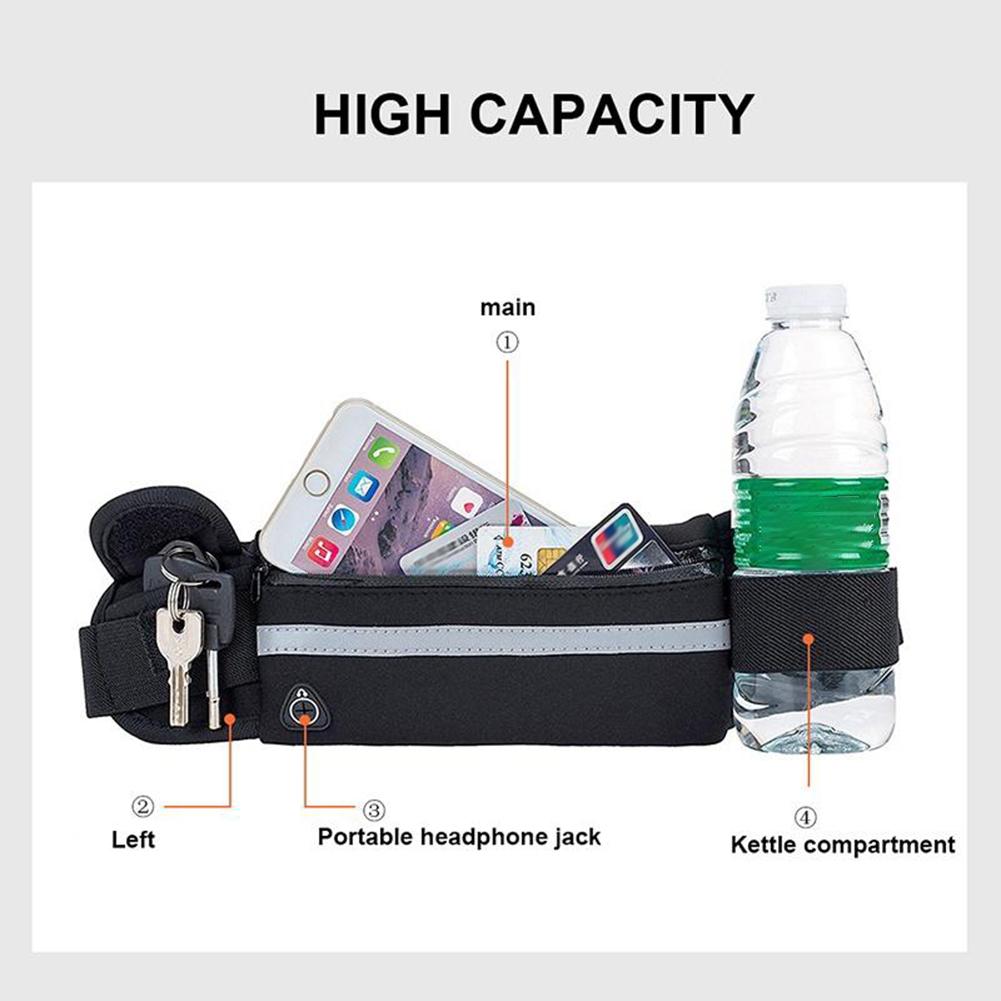 Running Sports Waist Bag Adjustable Elastic Strap Phone Fanny Pack To Men Women Outdoor Portable Cycling Fitness Train Waist Bag