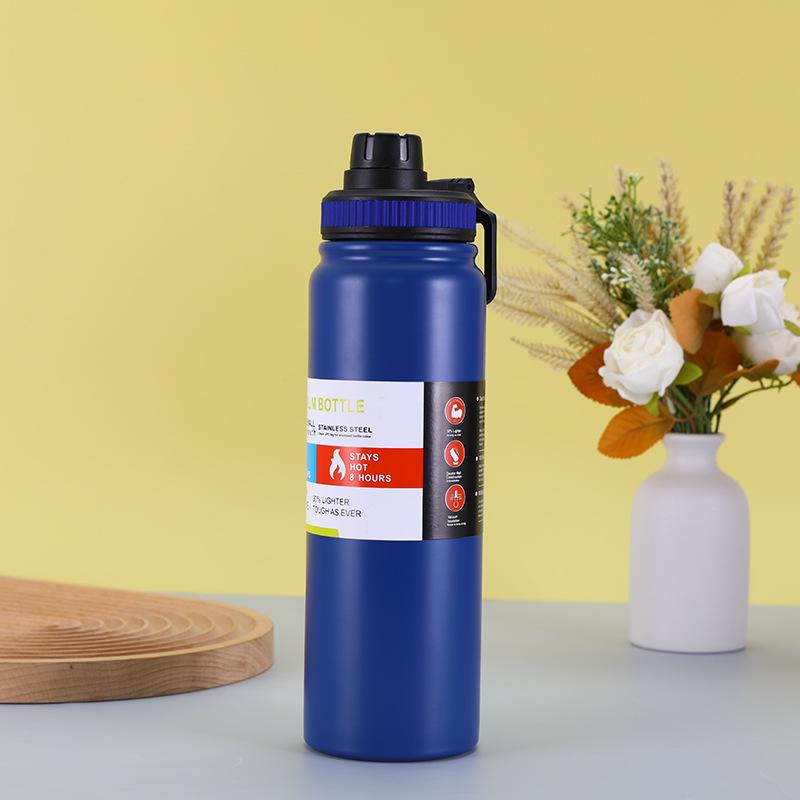 600ML 800ML 1000ML Outdoor Thermos Kettle Water Bottle with Tea Filter 304 Stainless Steel Thermal Cup Leak-proof Flask Sports