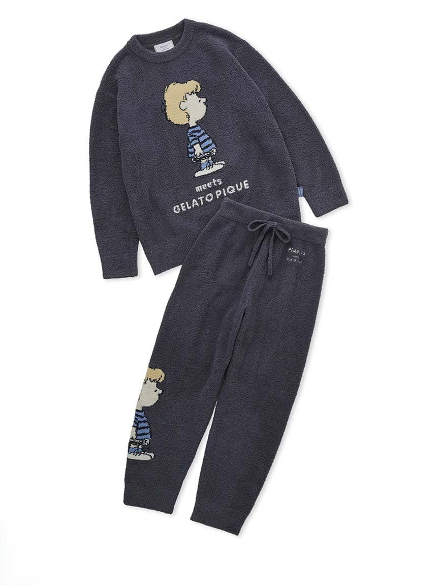 

PEANUTS Baby Moco JQD свитер с длинными брюками PWNT251009 NVY [мороженое пике] и женский тёмно-синий