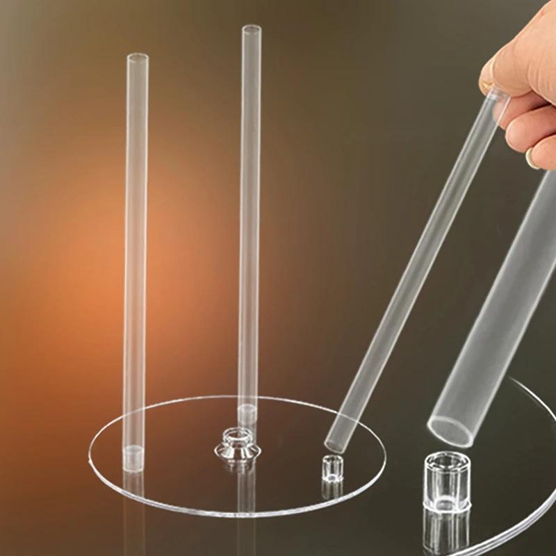 Mehrschichtiger Kuchenständer Aufgehängte Dichtung Kuchenetagenstütze Kuchen Dübelstäbe Set Kuchenständer Stützstrohrahmen DIY Kuchen Deko