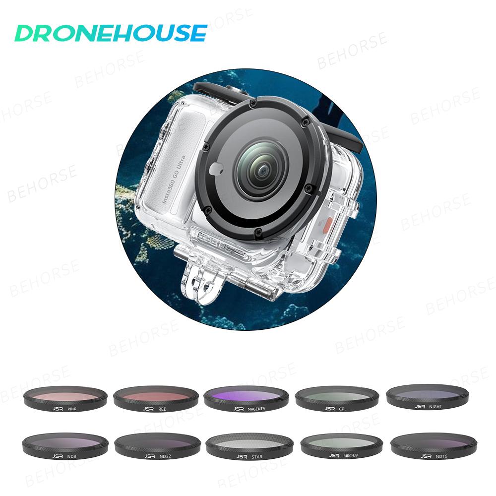 Waterproof Diving Shell Filter For Insta360 GO Ultra UV CPL ND8/16/32 Lens Filters Set For Insta360 GO Ultra Camera Accessories