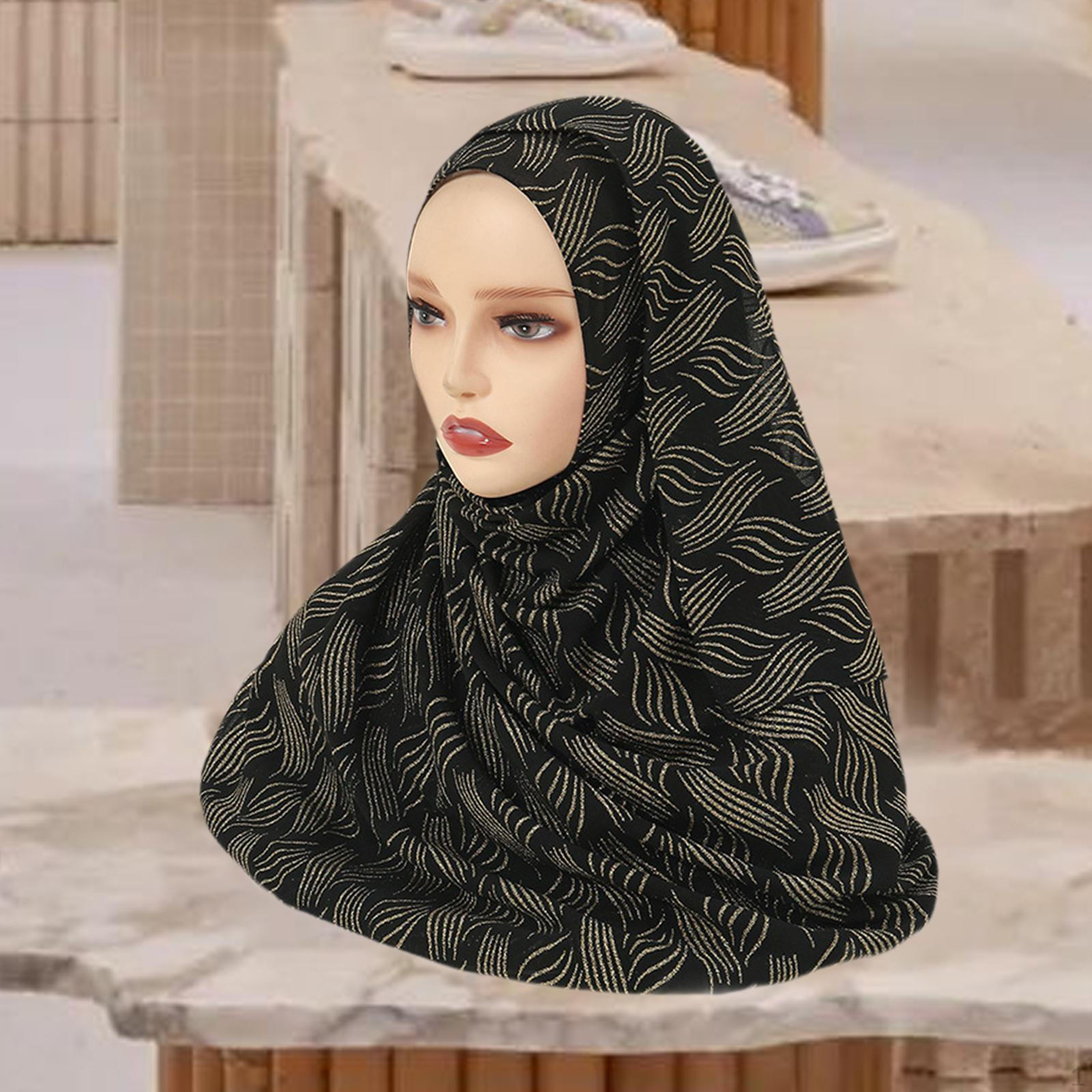 

Хиджаб Головной платок Обмотка Практичный Женский Длинный для Повседневных Выходов