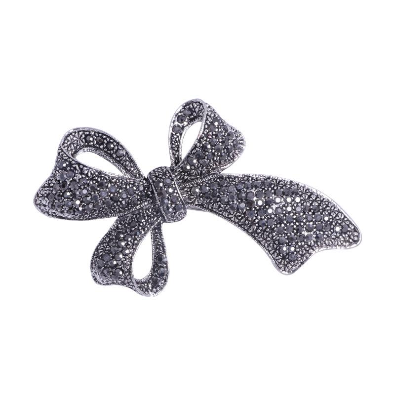 Европейская и американская роскошная брошь-бант со стразами