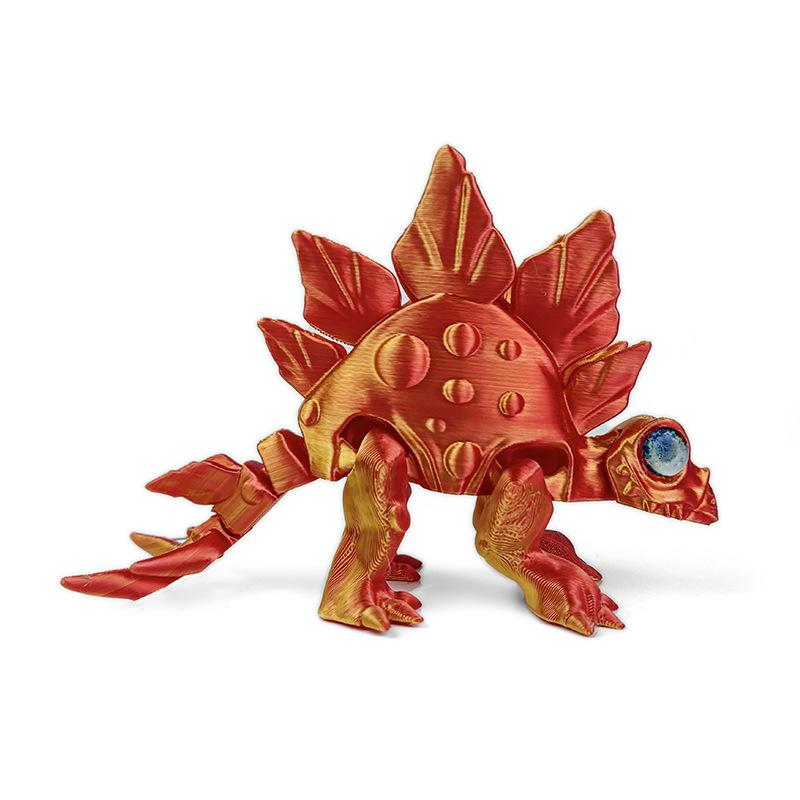 

3D Printed Stegosaurus Joint Movable Model Ornaments Playful Figurine Toys Landscaping Model Toys Desktop Decorations Kids Gifts