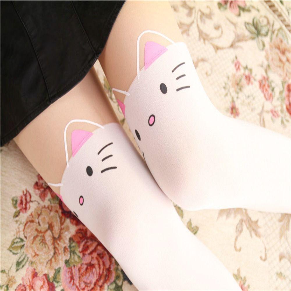 Anime Lolita Socks Cat Tight Leggings Stockings Cartoon Overknee Socks Girl