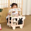 Ice Ecofriendly Wooden Cream Toy Cart For Kids Interactive Play Creativity And