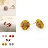 Spring 2023 Trend Basketball Baseball Volleyball Earrings With Sparkling Zirconia