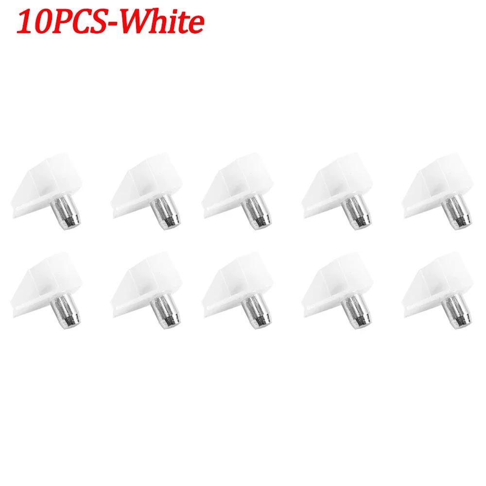 20/10Pcs Studs Pegs Shelf Laminate Support Wardrobe Cupboard Wooden Furniture Glass Plate Transparent Bracket Holder Supplies